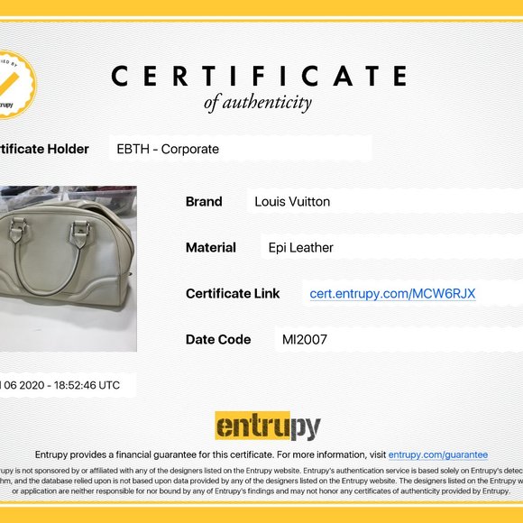 Louis Vuitton Epi Bowling Montaigne PM Ivoire - Picture 12 of 12